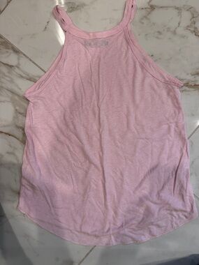Abercrombie & Fitch Light Pink High-Neck Racerback Tank